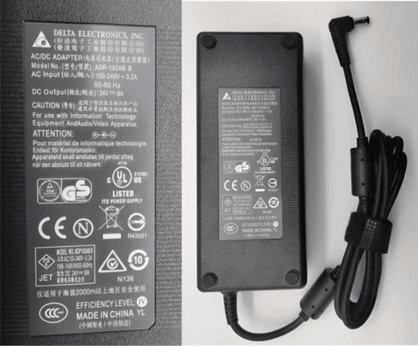 NEW DELTA ADP-192AB B 24V 8A power adapter for LCD monitor all-in-one machine, LED light strip, touch scree